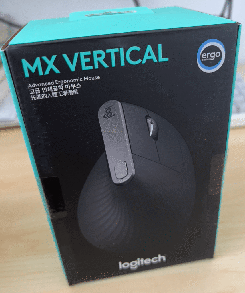 로지텍 mx vertical 패키지 박스
